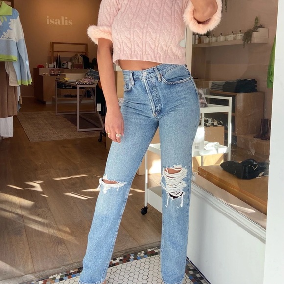 AGOLDE Lana Vintage Straight Leg Jean - Picture 8 of 12